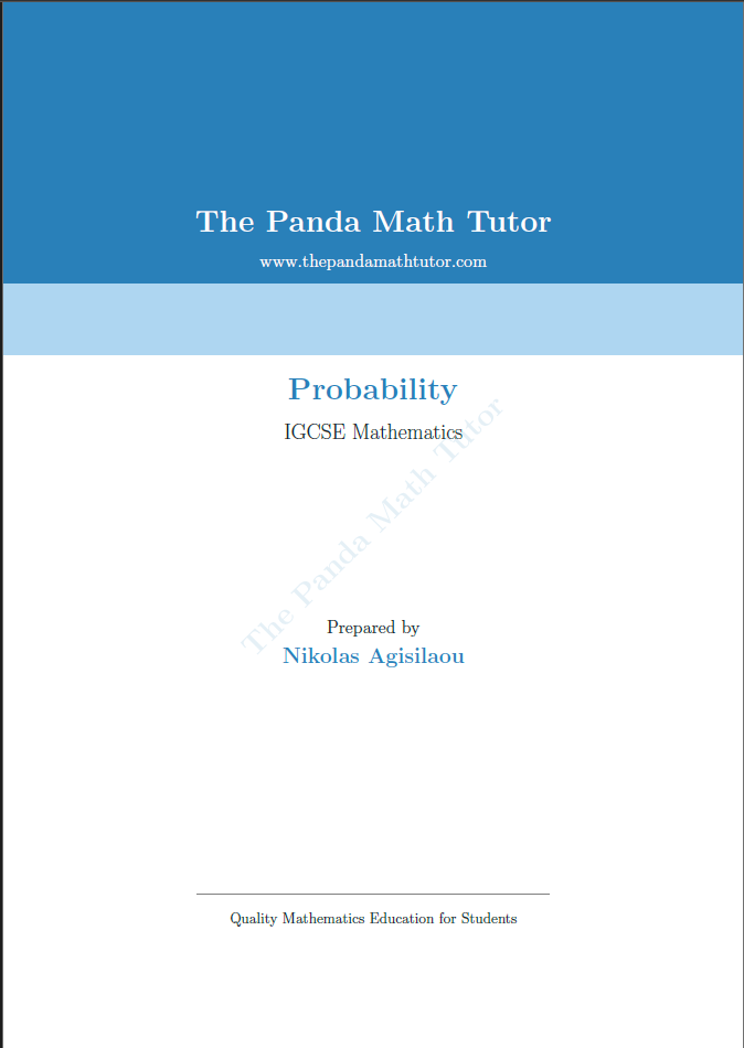 Sample page from Probability