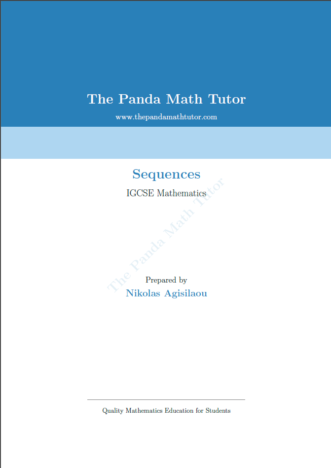 Sample page from Sequences