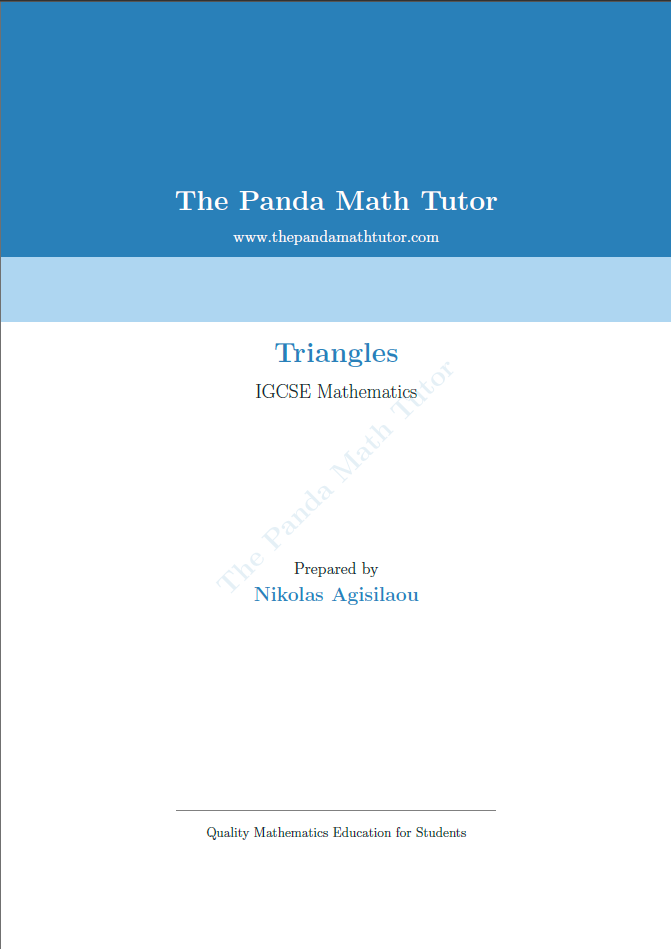Sample page from Triangles
