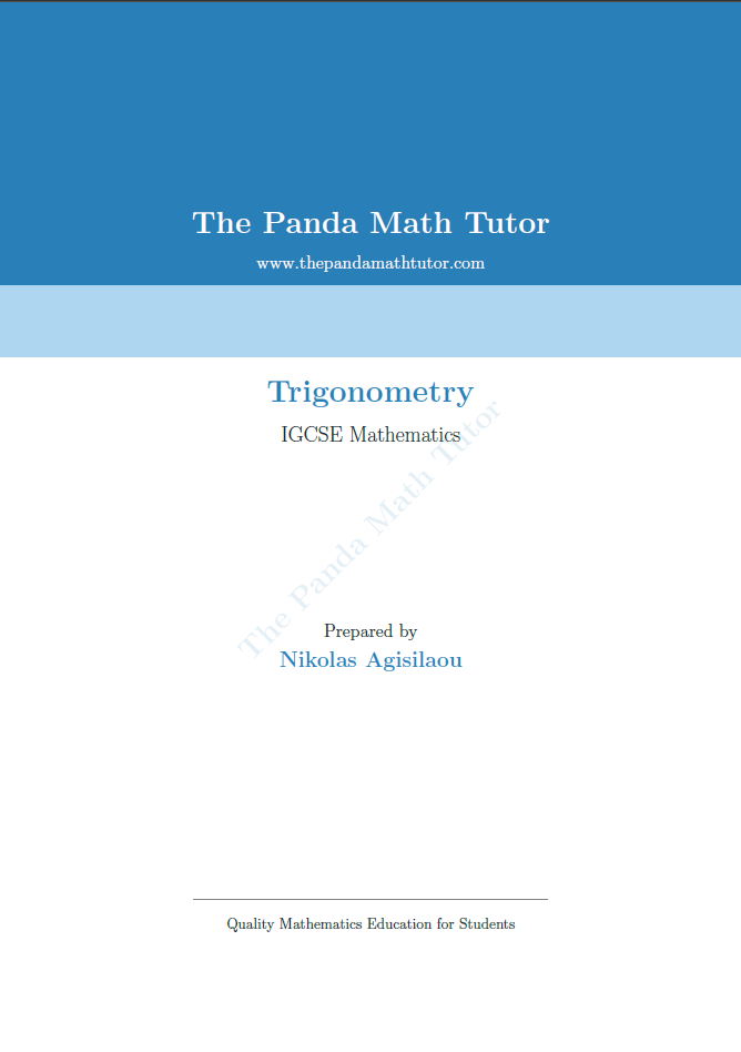 Sample page from Trigonometry